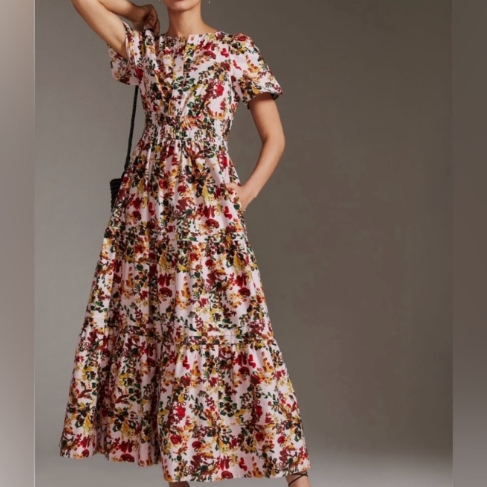 Anthropologie Maeve Somerset Maxi Dress Size Small